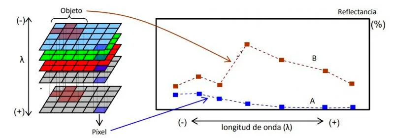 Spectral signatures in images.