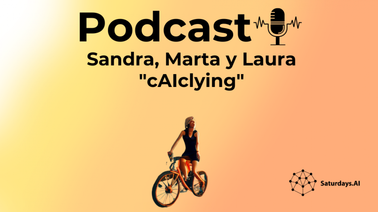 mujer en bicicleta, titulo podcast