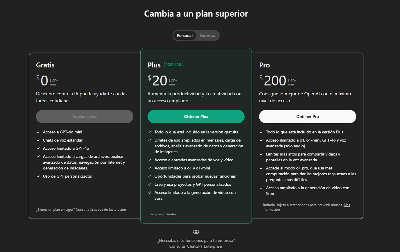 Plan ChatGPT Plus